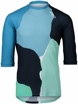 Odzież kolarska / koszulka POC MTB Pure 3/4 Jersey Color Splashes Multi Basalt Blue S - 1