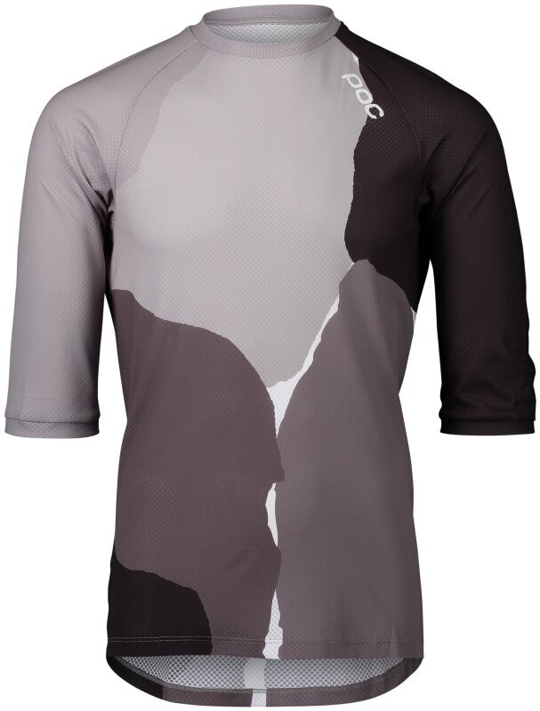 Maglietta ciclismo POC MTB Pure 3/4 Jersey Maglia Color Splashes Multi Sylvanite Grey L