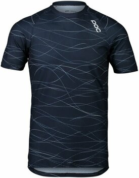 Fietsshirt POC MTB Pure Tee T-shirt Lines Turmaline Navy S - 1