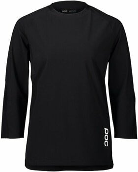 Odzież kolarska / koszulka POC Resistance Women's 3/4 Jersey Uranium Black L - 1