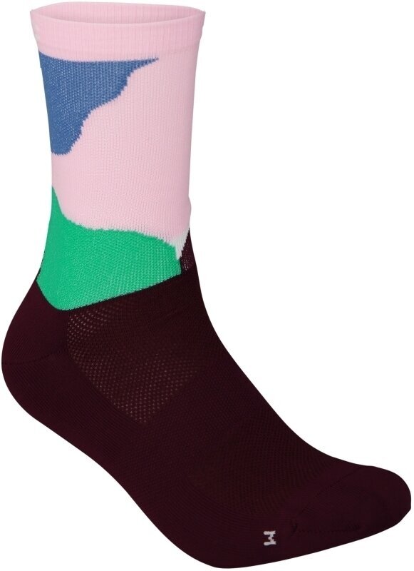 Чорапи за колоездене POC Essential Print Multi Opal/Basalt S Чорапи за колоездене