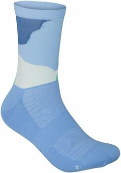 Cyklo ponožky POC Essential Print Multi Basalt Blue M Cyklo ponožky - 1