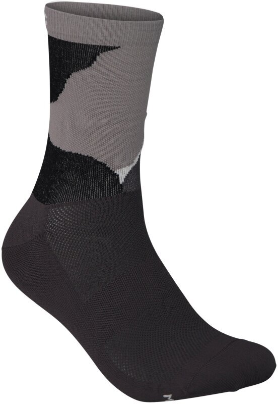 Cyklo ponožky POC Essential Print Multi Sylvanite Grey S Cyklo ponožky