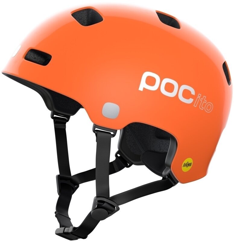 Dětská cyklistická helma POC POCito Crane MIPS Fluorescent Orange 51-54 Dětská cyklistická helma