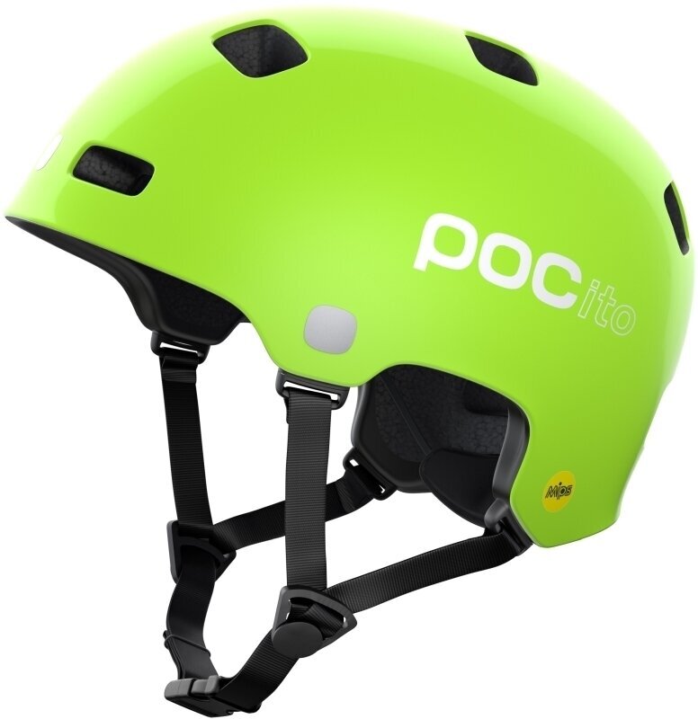 Dětská cyklistická helma POC POCito Crane MIPS Fluorescent Yellow/Green 55-58 Dětská cyklistická helma
