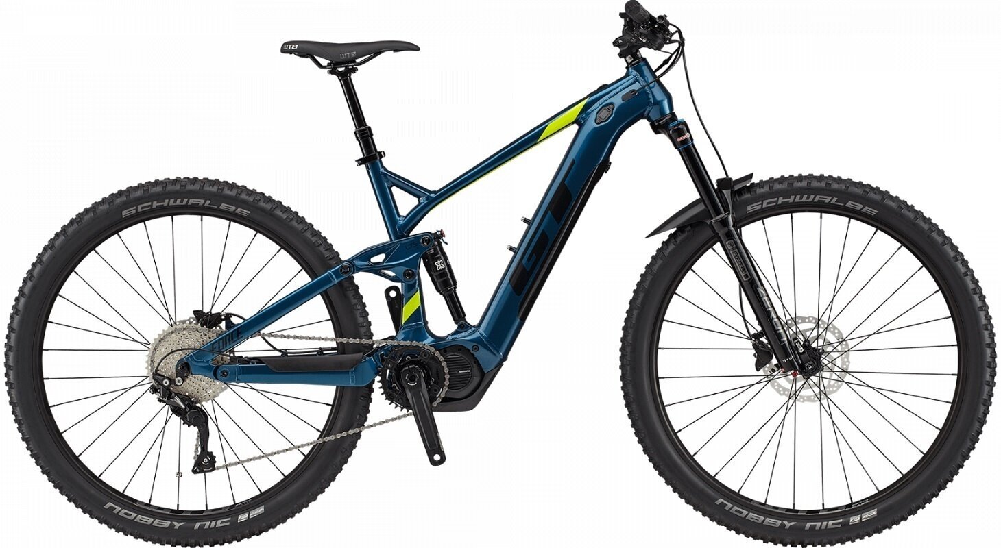 Mountain bicicletta elettrica GT E-Force Current Shimano Deore RD-M6000 1x10 Deep Teal L