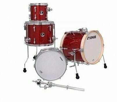 Akustik-Drumset Sonor SSE 14 Martini WM Red Galaxy Sparkle - 1