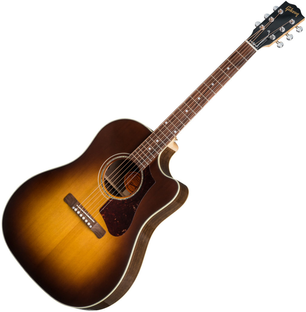 Електро-акустична китара Дреднаут Gibson J-45 Walnut Burst AG