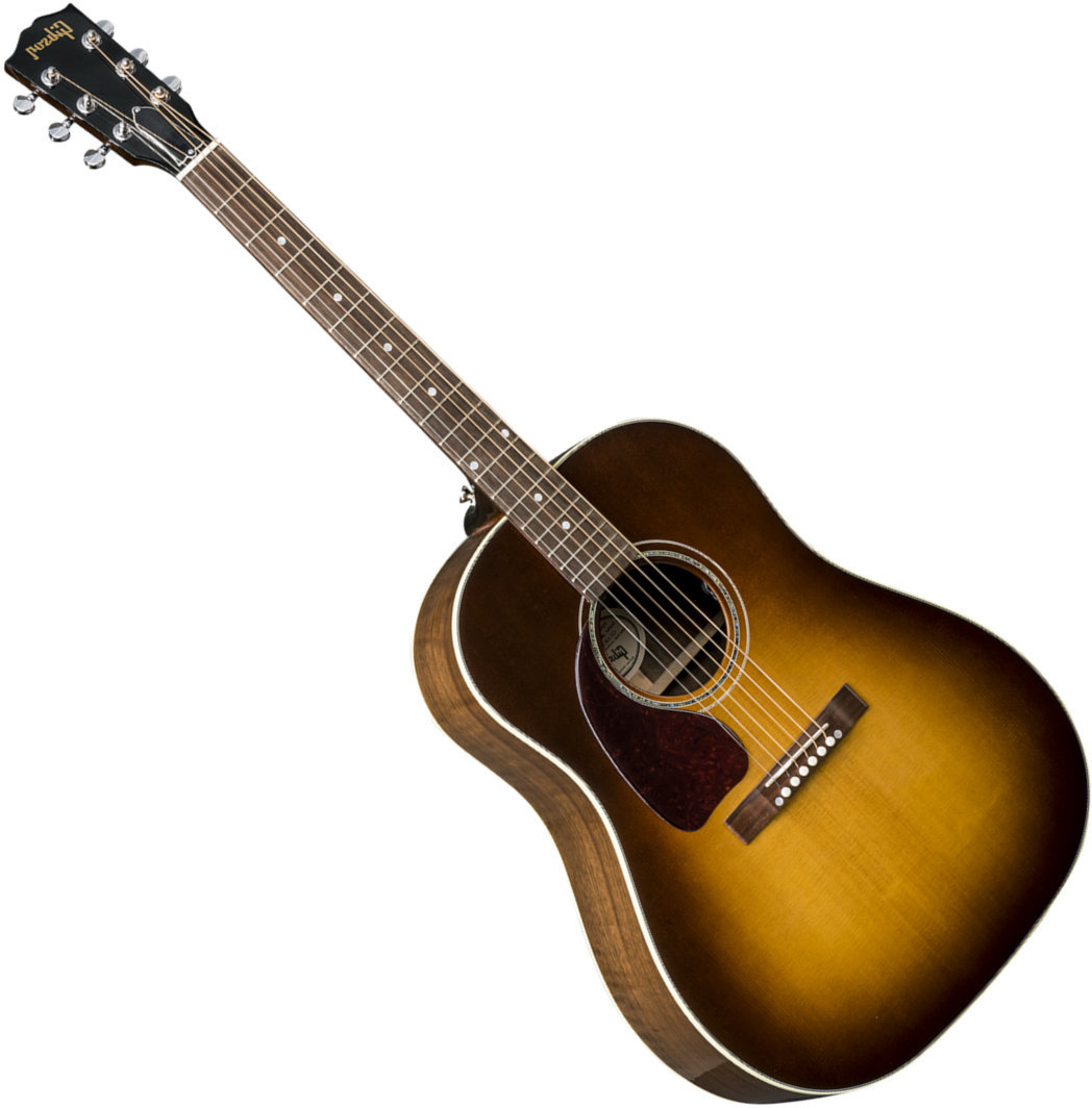 Akustická gitara Jumbo Gibson J-15 Walnut Burst Lefty