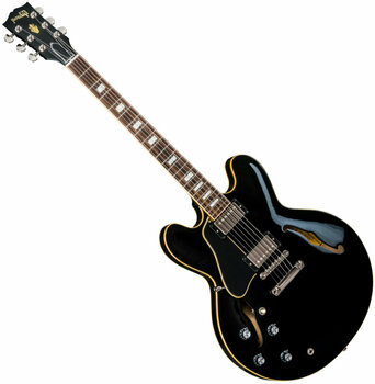 Left-Handed Electric Guitar Gibson ES-335 Lefty Traditional Vintage Ebony - 1