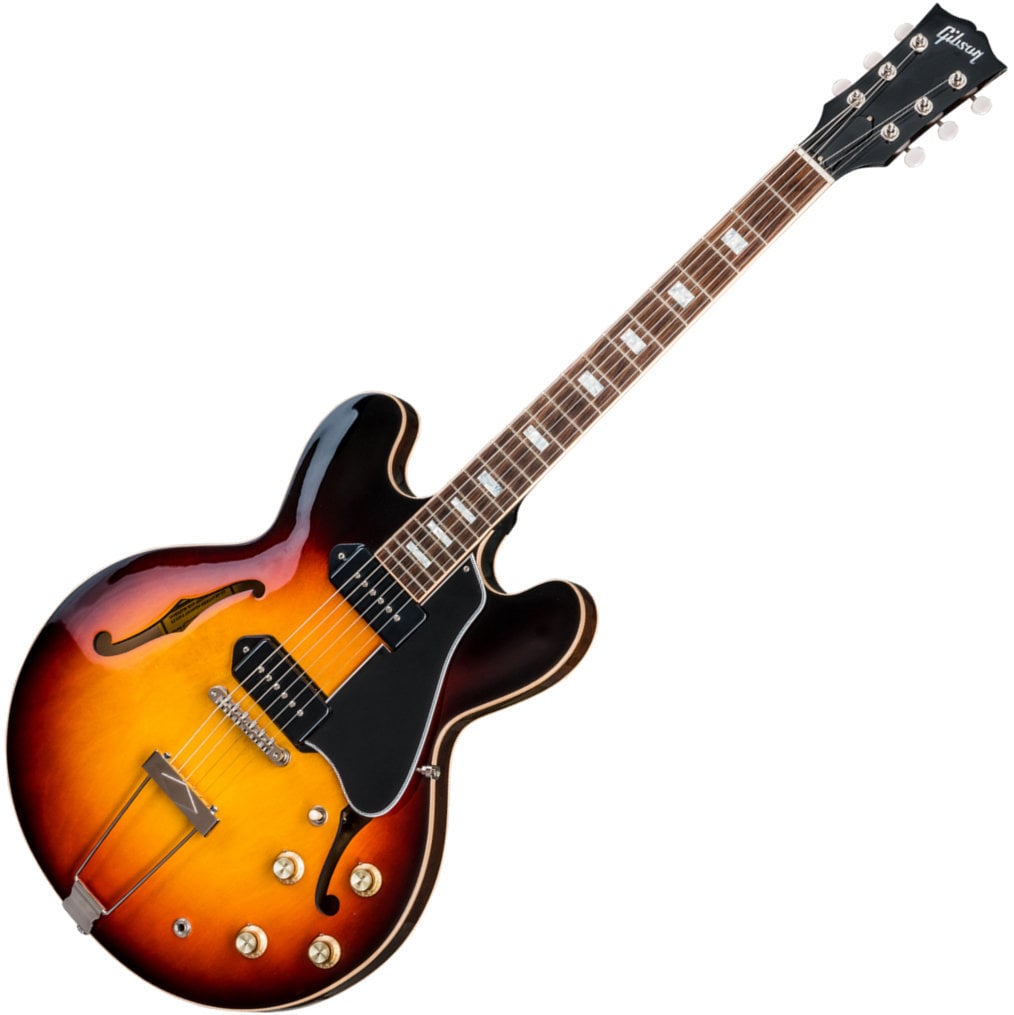 Guitare électrique pour gauchers Gibson ES-330 Lefty Sunset Burst