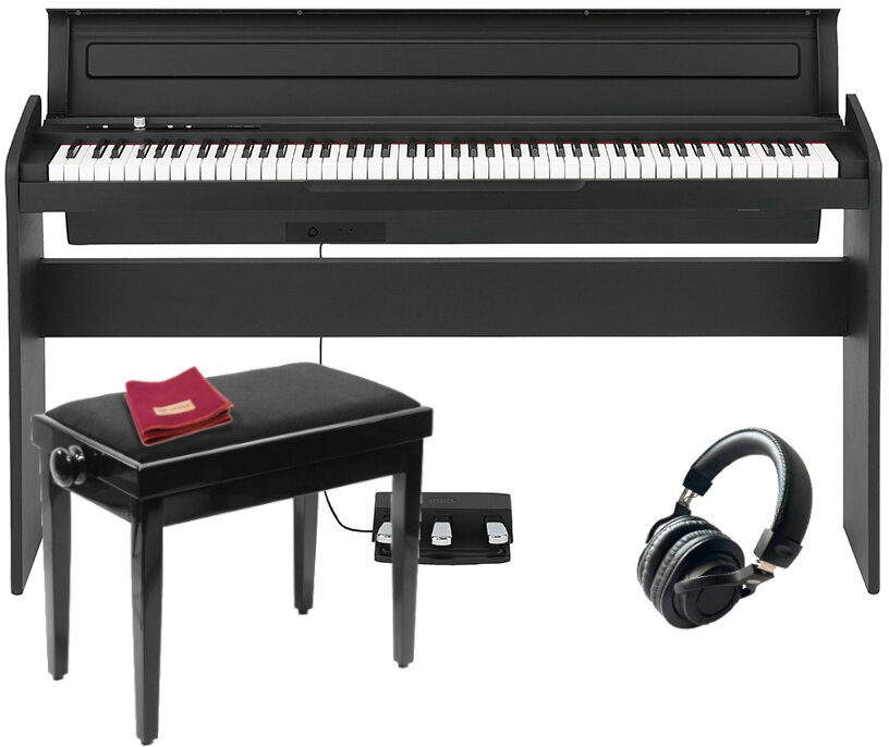 Digitális zongora Korg LP180 BK SET Fekete Digitális zongora