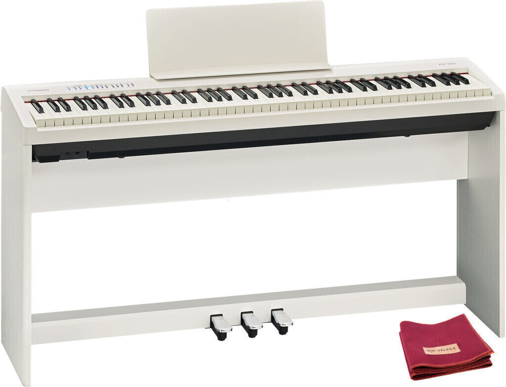 Digitaal stagepiano Roland FP-30WH SET Digitaal stagepiano White