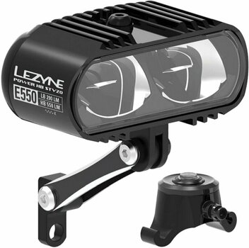 Oświetlenie rowerowe przednie Lezyne Ebike Power HB StVZO E550 550 lm Black Oświetlenie rowerowe przednie - 1