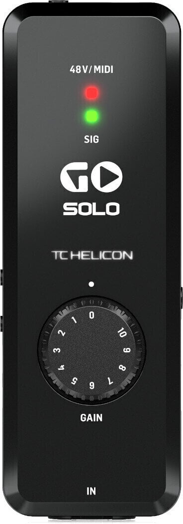 iOS и Android аудио интерфейс TC Helicon GO-SOLO