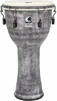 Djembe Toca Percussion SFDMX-12AS Djembe Freestyle Mechanically Tuned Antique Silver - 1