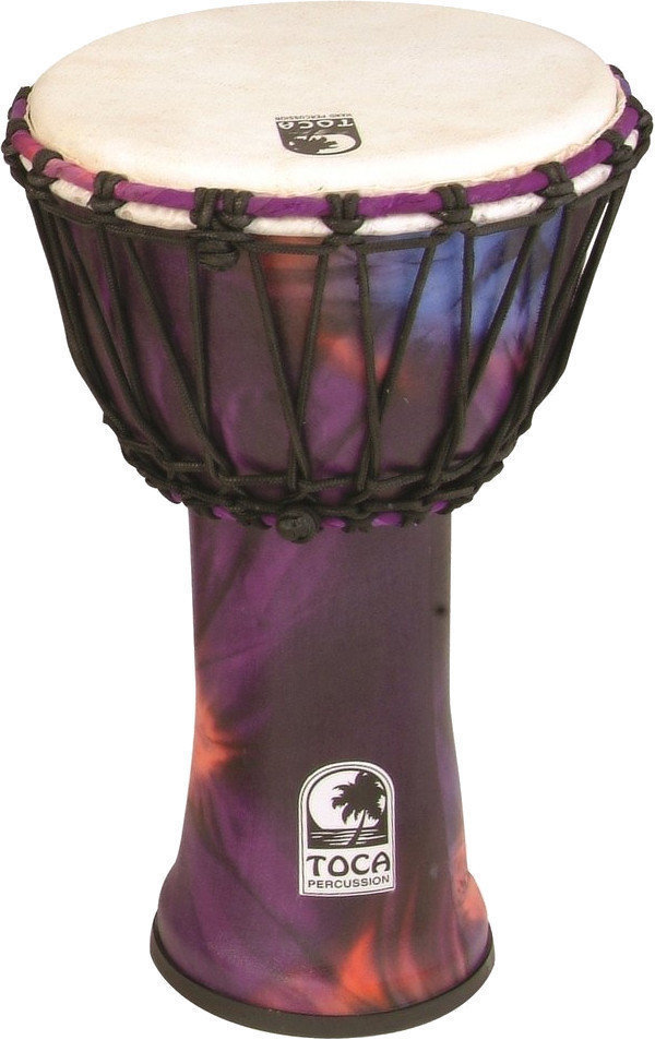 Djembe Toca Percussion SFDJ-10WP Djembe Freestyle Rope Tuned Woodstock Purple