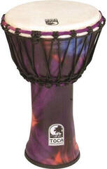 Toca Percussion SFDJ-12WP Djembe Freestyle Rope Tuned Woodstock Purple