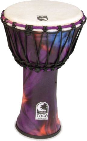 Djembe Toca Percussion SFDJ-7WP Djembe Freestyle Rope Tuned Woodstock Purple