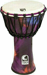 Djembé Toca Percussion SFDJ-9WP Djembe Freestyle Rope Tuned Woodstock Purple - 1