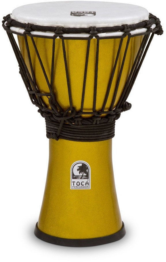 Джембе Toca Percussion TFCDJ-7MY Djembe Freestyle ColorSound Metallic Yellow