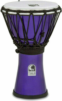 Djembe Toca Percussion TFCDJ-7MI Djembe Freestyle ColorSound Metallic Indigo - 1