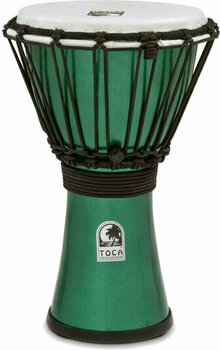 Djembe Toca Percussion TFCDJ-7MG Djembe Freestyle ColorSound Metallic Green - 1