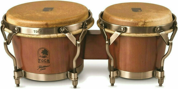 Bongi Toca Percussion 3900D Bongo Traditional Series Dark Walnut / Nickel - 1
