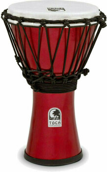 Djembé Toca Percussion TFCDJ-7MR Djembe Freestyle ColorSound Metallic Red - 1