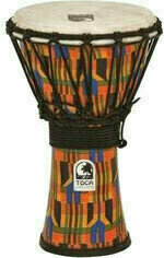 Djembé Toca Percussion SFDJ-7K Djembe Freestyle Rope Tuned Kente Cloth - 1