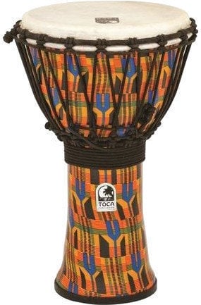 Djembé Toca Percussion SFDJ-9K Djembe Freestyle Rope Tuned Kente Cloth