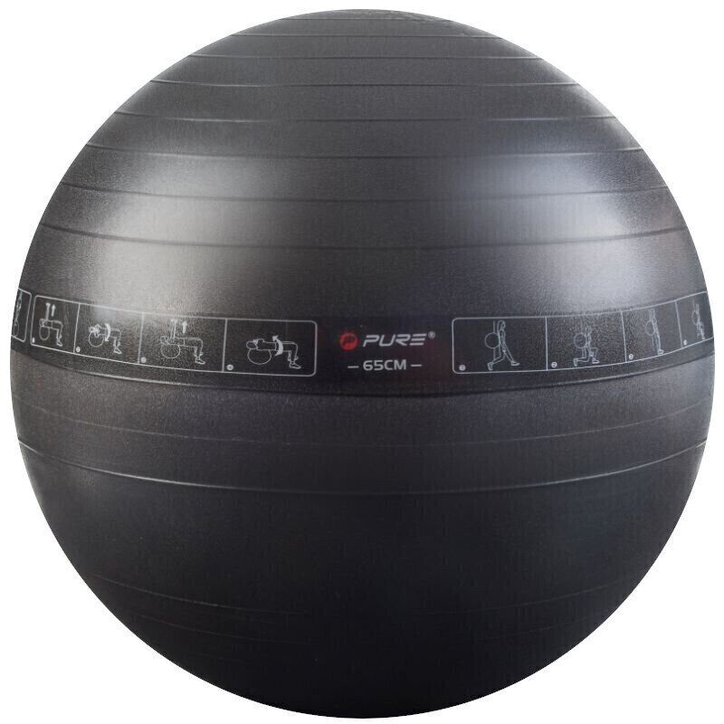 Aerobe Bäll Pure 2 Improve Exercise Ball Schwarz 65 cm