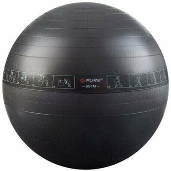 Aerobic bal Pure 2 Improve Exercise Ball Zwart 65 cm - 1