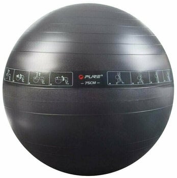 Piłk do aerobiku Pure 2 Improve Exercise Ball Czarny 75 cm - 1