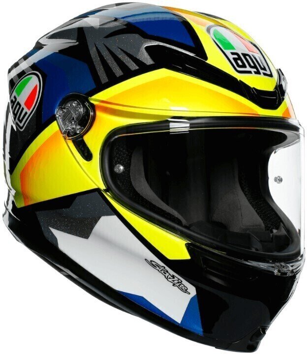 Helmet AGV K-6 Joan Black/Blue/Yellow L Helmet