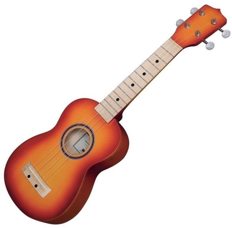 Sopránové ukulele VGS 512830 Sopránové ukulele Yellow Red Sunburst