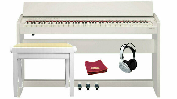 Digital Piano Roland F-140R WH SET White Digital Piano - 1