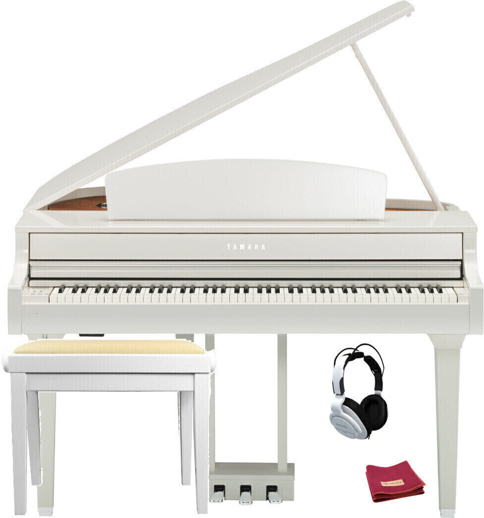 Digitale piano Yamaha CLP-695GP Polished White SET Polished White Digitale piano