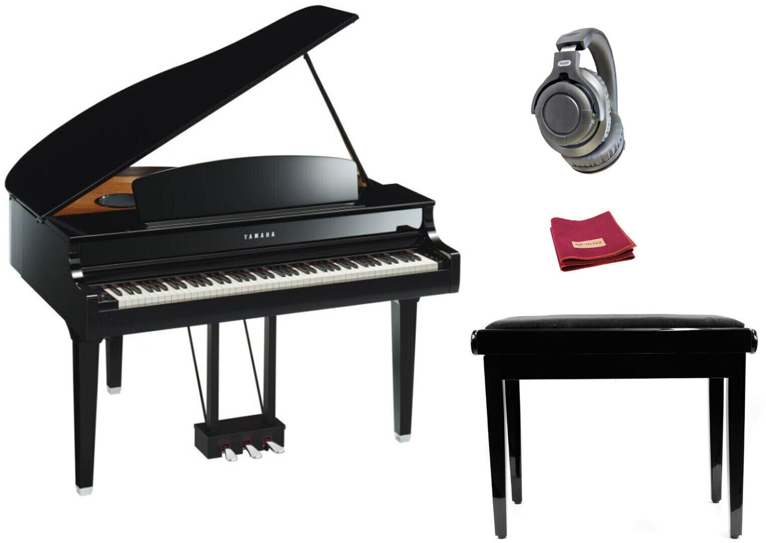 Digitale piano Yamaha CLP-695GP Polished Ebony SET Polished Ebony Digitale piano