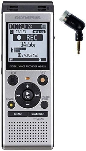 Portable Digital Recorder Olympus WS-852 w/ ME52 Silver