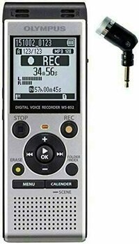 Portable Digital Recorder Olympus WS-852 w/ ME52 Silver - 1