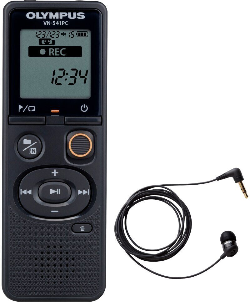 Draagbare digitale recorder Olympus VN-541PC w/ TP8 Zwart
