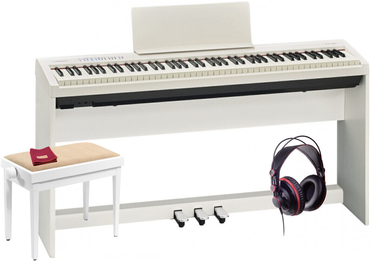 Digitaal stagepiano Roland FP-30WH Deluxe SET detto Digitaal stagepiano