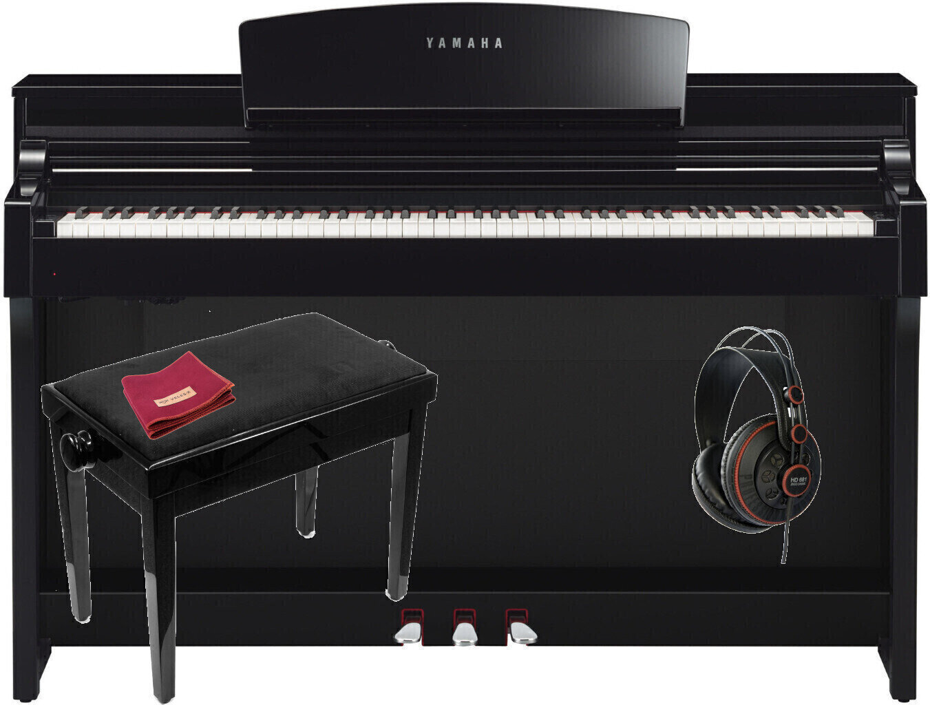 Piano digital Yamaha CSP-170PE SET Polished Ebony Piano digital