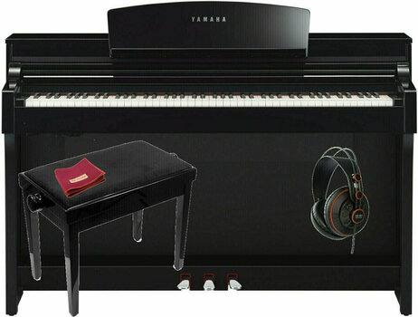 Digital Piano Yamaha CSP-170PE SET Polished Ebony Digital Piano - 1