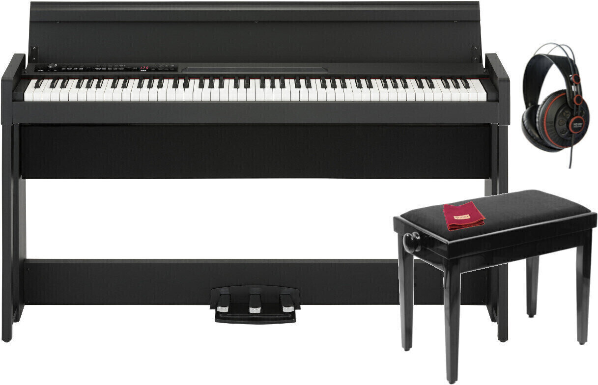 Digitális zongora Korg C1 AIR-BK SET Fekete Digitális zongora