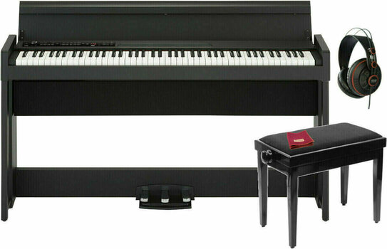 Piano digital Korg C1 AIR-BK SET Negro Piano digital - 1