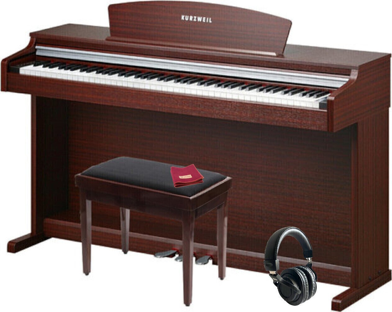 Digitális zongora Kurzweil M110N SM SET Simulated Mahogany Digitális zongora