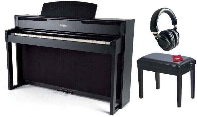 Piano digital GEWA UP 400 Black Matt SET Black Matt Piano digital