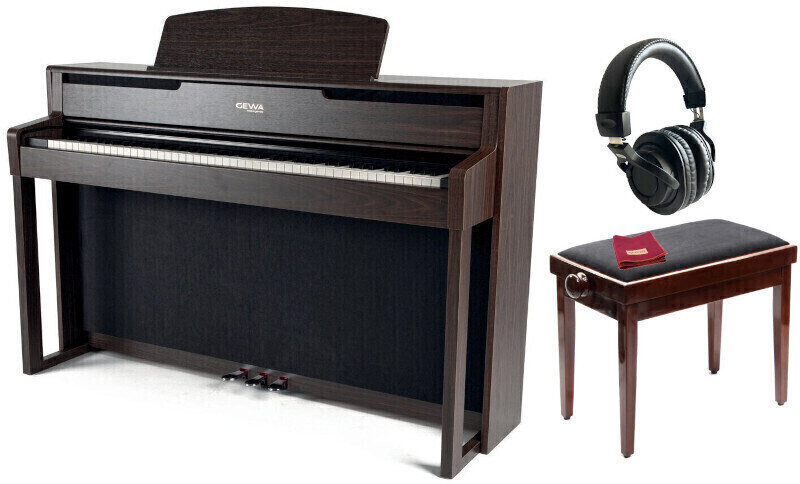 Digitális zongora GEWA UP 400 Rosewood SET Rózsafa Digitális zongora